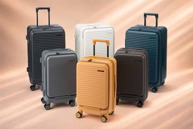 EDGELINKの人気スーツケース「クルーズボックス」の新型厚マチで縦長フォルムの「トランク型」が登場