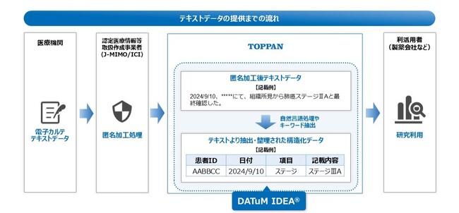 TOPPANホールディングス、医療情報分析・提供サービス「DATuM IDEA(R)」に自由記述形式のテキストデータを追加