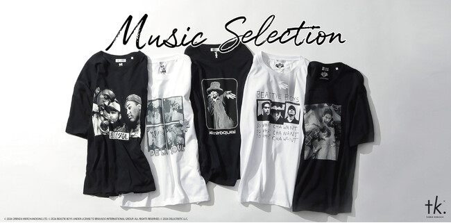 【tk.TAKEO KIKUCHI】90年代を象徴する3組の世界的なアーティストがTシャツに。７月1日(水)よりオンラインストアにて先行販売開始
