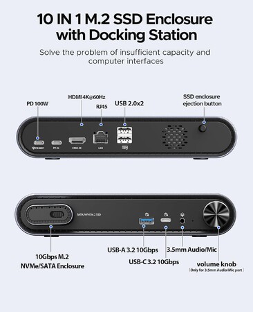 ???? ORICO、USB-CドックとM.2 SSDケースを一体化した2-in-1ハブを発表⚡ 最大8TB拡張・10-in-1多機能・4K@60Hz・PD100W・強力冷却搭載