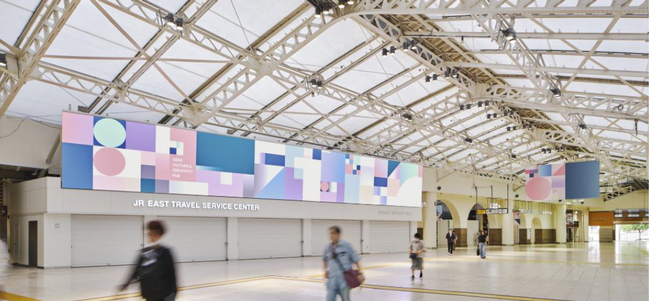JR上野駅にJR東日本最大級のデジタルサイネージ「UENO CANVAS」誕生!