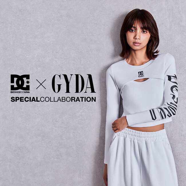 「GYDA（ジェイダ）」ストリートウェアブランド「DC Shoes（ディーシーシューズ）」 とのコラボレーションアイテムを7月10日(金)に予約販売開始