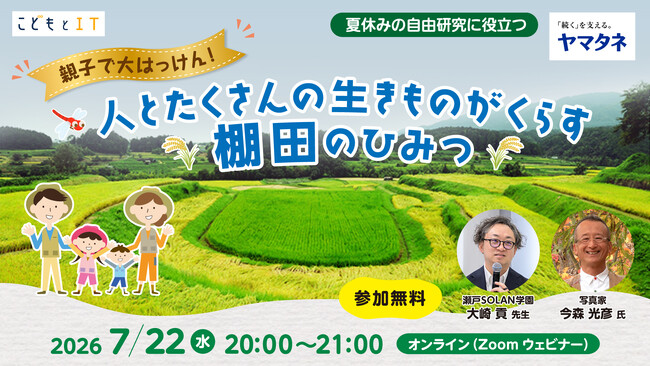 今年の自由研究は「棚田」で決まり！