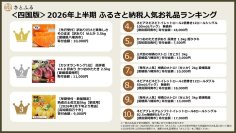 【さとふる】＜四国版＞2026年上半期ふるさと納税人気お礼品ランキング