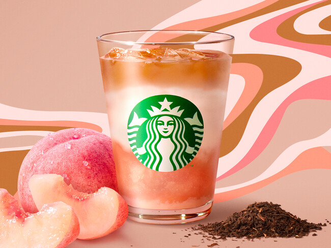 今年のサマーシーズン　ピーチビバレッジのラストを飾る1杯！ごろっとしたピーチ果肉×クリーミーティー　贅沢に夏を楽しむ『ピーチ クリーミー ティー ラテ』が７月10日（金）より登場