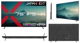 JAPANNEXTが75インチ IPSパネル搭載 USBメモリ再生対応の大型4K液晶モニターを204,980円で7月9日(木)に発売 JAPANNEXTが75インチ IPSパネル搭載 USBメモリ再生対応の大型4K液晶モニターを204,980円で7月9日(木)に発売