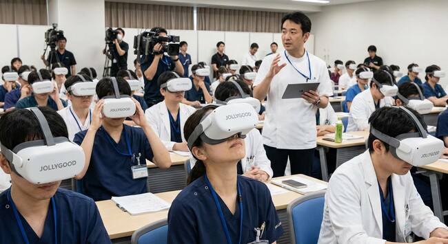 カテ室のチーム医療をVR実習！ジョリーグッドとCVITが共同開発、7/16～18開催「CVIT2026」にてVRビデオライブを連日開催！