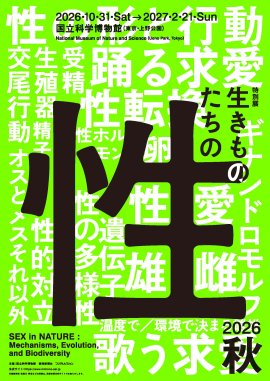 特別展「生きものたちの性」キービジュアル 特別展「生きものたちの性」キービジュアル