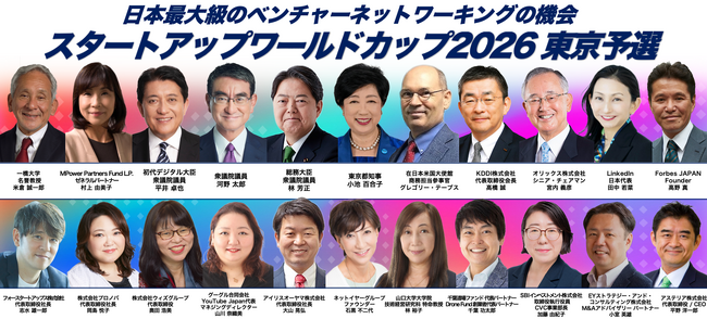 【スタートアップワールドカップ2026東京予選】豪華ゲスト登壇決定!