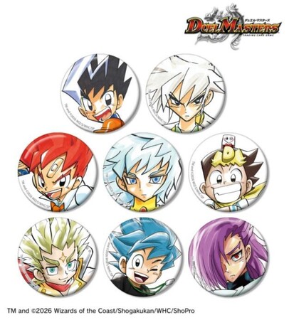 『デュエル・マスターズ』のトレーディングカラーイラスト缶バッジ、箔プリントTシャツなどの受注を開始！！アニメ・漫画のオリジナルグッズを販売する「AMNIBUS」にて