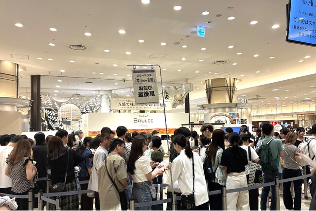 「BRULEE」初の百貨店イベント、大盛況のうちに閉幕。週末は開店前から行列に