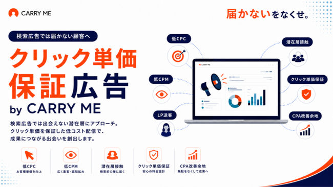 サッカー日本代表感動をありがとうキャンペーン！！第1弾！運用型DSP広告「クリック単価保証広告 by CARRY ME」提供開始