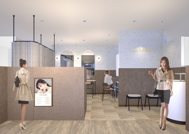 JR品川駅から徒歩1分！ ヘアメイク・眉カット・まつげパーマ・ネイルサービスを提供する 『アトリエはるか ウィング高輪店』が 7/16（木） オープン！！