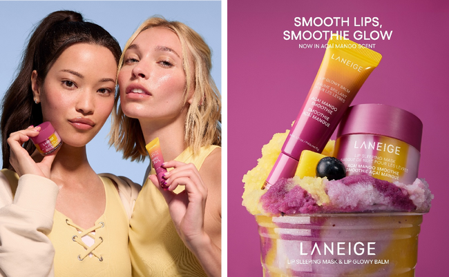 [LANEIGE]人気リップケアシリーズより、アサイー＆マンゴーをミックスした限定フレーバー「アサイーマンゴースムージー」シリーズが登場！