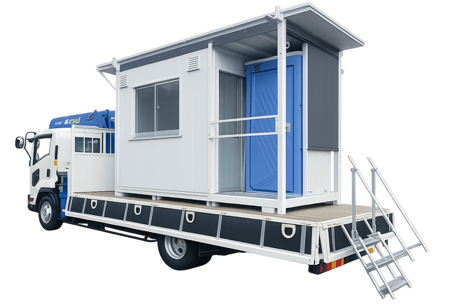 太陽光発電・蓄電池で動く！エアコン付車載式休憩所「クルケイ」を発売～建設現場の熱中症対策を支える新提案～
