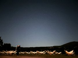 星空ハンモック体験