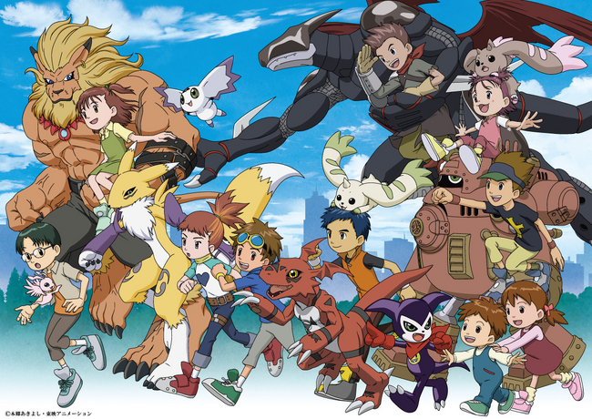 TVアニメ「デジモンテイマーズ」25周年！総勢20キャラクターが集合した25周年記念イラストを解禁！ファン必見！シリーズ構成を務めた小中千昭のインタビューも公開！