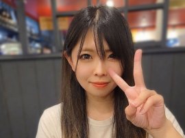 インタビュー時の「まい」さん インタビュー時の「まい」さん