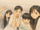 実際の家族写真をもとにしたイラスト 実際の家族写真をもとにしたイラスト