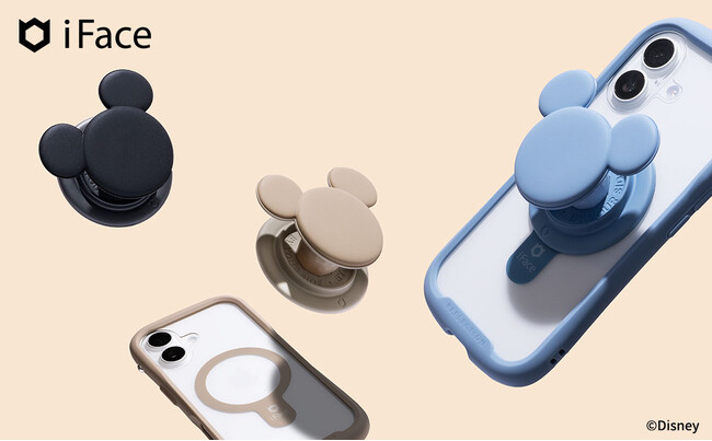 iFaceから「ミッキーマウス」の立体アイコングリップホルダーが新登場