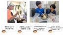 一生懸命にみそづくりに励む子供たち 一生懸命にみそづくりに励む子供たち