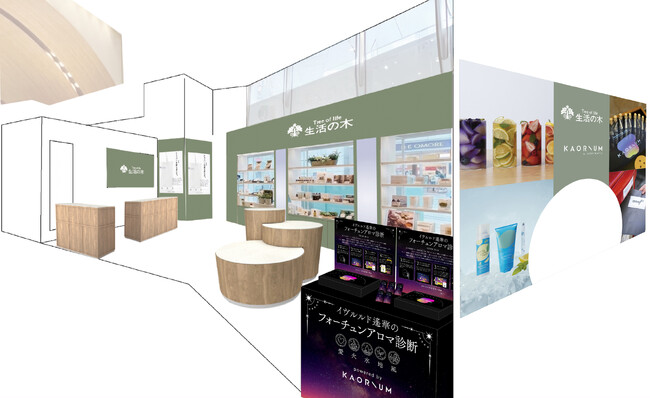 「KAORIUM」が「生活の木 有楽町マルイ 期間限定ポップアップストア」にて、星座に基づくエレメントを取り入れた香り体験を提供