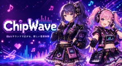 往年の16bitゲーム機の音作りを、タッチ操作のピアノロールで。「ChipWave」をApp Storeで提供開始