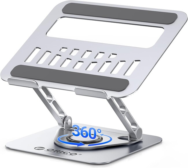 ORICO、360°回転＆エルゴノミクス設計ノートPCスタンドを発表--耐荷重5kg・13～17.3インチ対応・アルミ合金構造・折りたたみ式でデスク環境を快適に