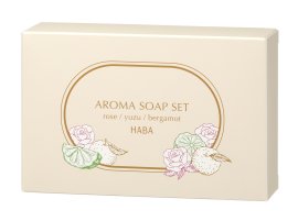 『アロマソープセット (ローズ・ユズ・ベルガモット)』 1,760円(税込) 『アロマソープセット (ローズ・ユズ・ベルガモット)』 1,760円(税込)