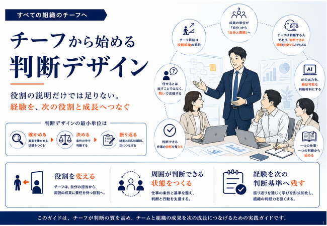 新任チーフ育成を「役割を教える研修」から「判断を経験する実務」へ ―『チーフから始める 判断デザイン』10ページを公開