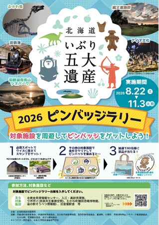 いぶり五大遺産ピンバッジラリーを実施します!
