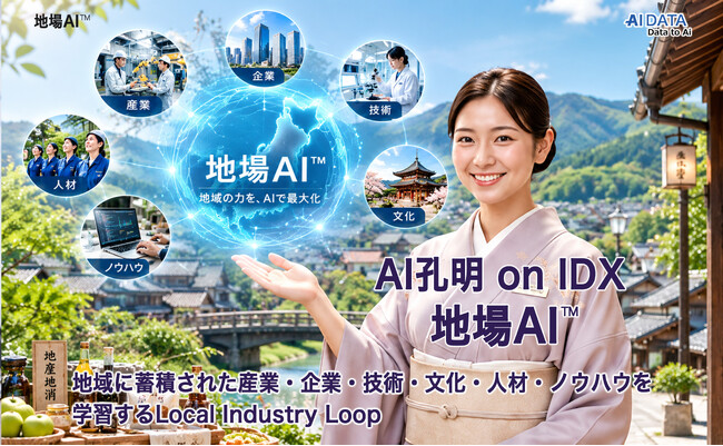AIデータ社、AI孔明 on IDXによる新たなフレームワーク「地場AI(TM)」を発表～地域に眠る知恵を、地域の競争力へ変えるAI～