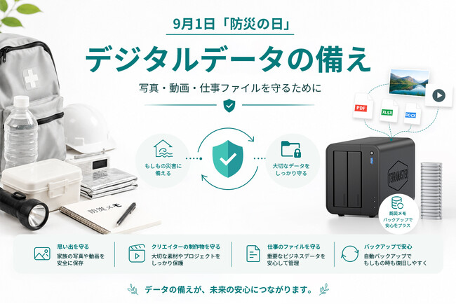 TERRAMASTER、「Amazon スマイルSALE」に参加　9月1日「防災の日」に「デジタルデータの備え」5項目を公開